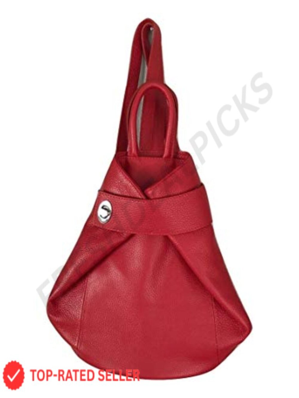 Convertible Leather Backpack Tote Handbag 3-in-1 Travel Work